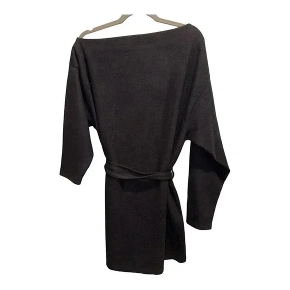 Slouchy Off The Shoulder Mini Dress With Belt Women